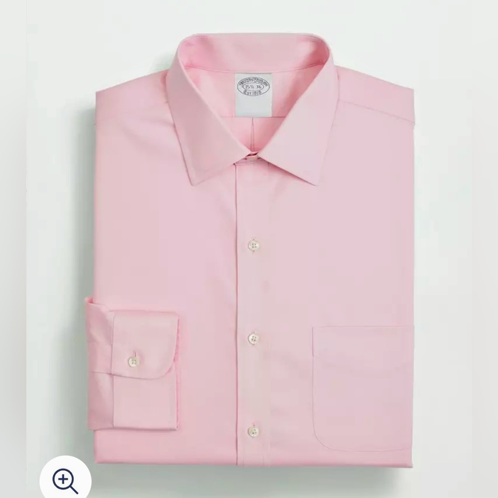 Brooks Brothers Pink Stretch Regent Fit Dress Shirt (Neck 17)
